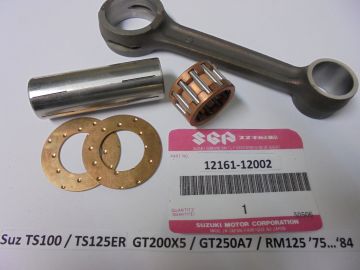 12161-12002 Rodset assy crank TS100/125ER/GT250/RM125 pin 19x56 hollow New