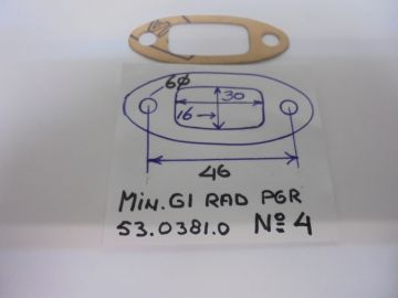 53.0381.0 Gasket pipe inlet carburetor Minarelli G1 / P4 / 6R