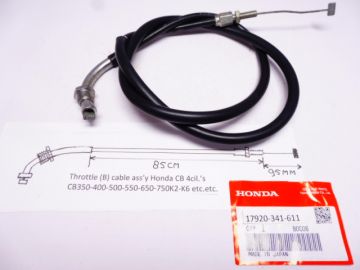 17920-300-000 850/95 Throttle (B) Cable 95L CB350 / CB500 / CB550 / CB750