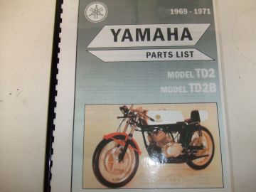 Partsbook TD2/TD2B Yamaha racing