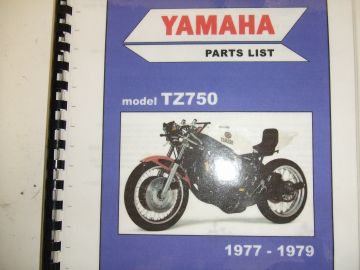 Partsbook TZ750 1977 - 1979