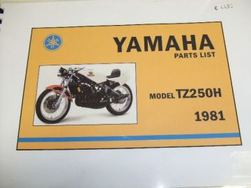 Partsbook TZ250H 1981