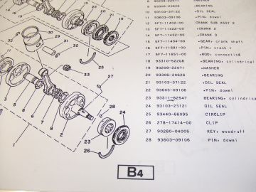 Partsbook TZ250H 1981