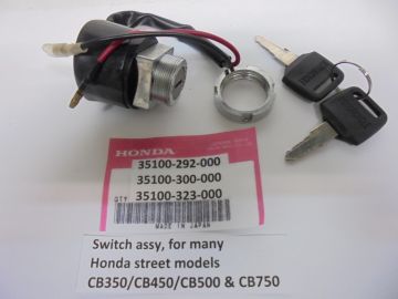 35100-292-000 / -300 / -323-000 Switch ignition assy CB350 / CB450 / CB500 / CB750
