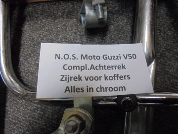 Moto Guzzi V50 bagage rek + zij rek chroom