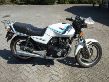 Motorbike as new Suzuki GS450E from 1989