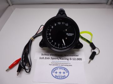 Tachometer Scitsu 1 cylinder 2 stroke 0-12.000