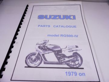 Partsbook RG500 Mk. 4 1980 racing