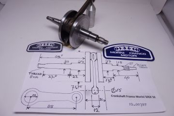 10-00725 Crankshaft assy Franco Morini S6 automatic new