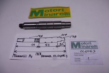 01.0406.7 Shaft second(drivenshaft) Minarelli P4 New see picture for size