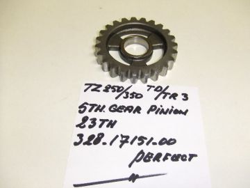 328-17151-00 Gear 5th pinion 23T used TD3/TR3 / TZ250/TZ350 A untill G  last one