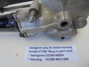 Honda - 52100-000ZA / 41300-ML5-000 - VT700/VT750 - Rear Arm & Rear Cushion