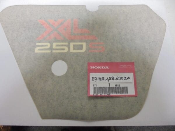 Honda - 87128-428-830ZA_1 - XL250 - Frame Cover