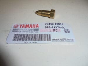 Yamaha - 90340-10016/383-11374-00 - TZ250-350-500-750 - plug straigt screw new on Cilinder