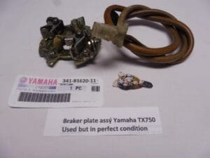 Yamaha Breaker plate assembly original part number; 341-81620-11 | Theo Louwes Motors and Racing