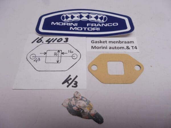 Franco Morini Gasket read valve original part number; 16.4103 | Theo Louwes Motors and Racing