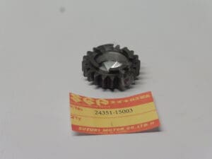 Suzuki New 5th driven 20T gear original part number; 24351-15003 | Theo Louwes Motors and Racing