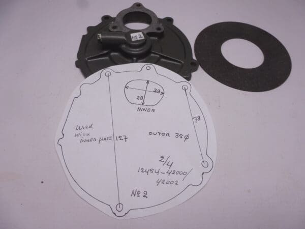 outer 1 & 3 original Part number  12454-42000 / 12454-42002 nw plate |Theo Louwes Motors and Racing