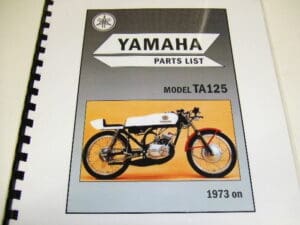 Yamaha - Partsbook Yamaha TA125 '73 - up - TA125 - Parts Book