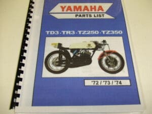 Yamaha - Partsbook Yamaha TD-TR3/TZ250-350 '72'73'74