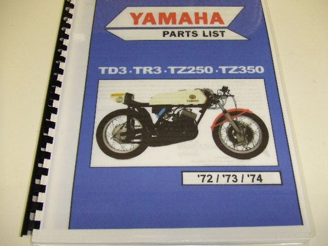 Yamaha - Partsbook Yamaha TD-TR3/TZ250-350 '72'73'74