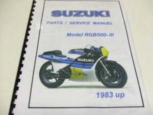 Suzuki - Partsbook/service comb.book Suz.RGB500 - RGB500 - Parts Book