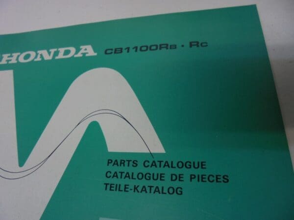 Honda - New partbook CB1100 RB-RC - CB1100 - Parts Book