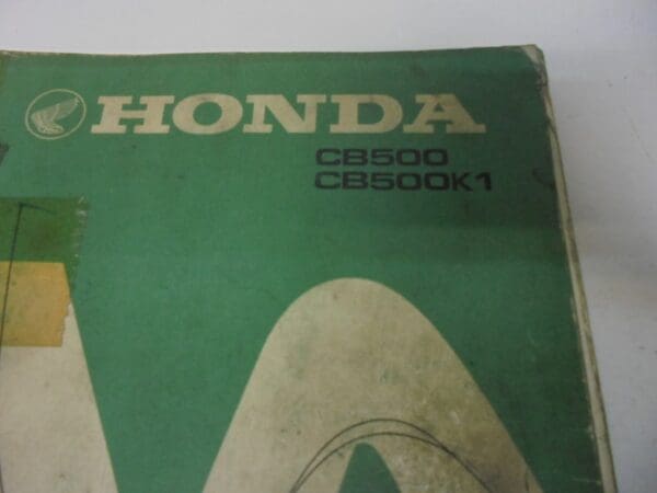 Honda - Used partbook Honda CB500 / CB500 K1 - CB500 - Parts Book