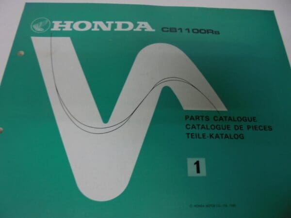 Honda - New partbook CB1100 RB - CB1100 - Parts Book