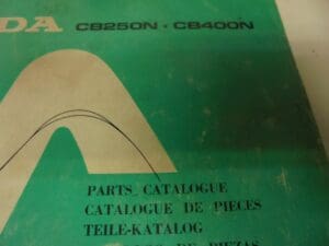 Honda - As new partbook CB250 N - CB400 N - CB250 - Parts Book