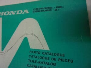 Honda - As new partbook Honda CB250 RSA-RSC-RSZC - CB250 - Parts Book