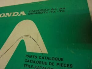 Honda - As new partbook Honda CB400A Automatic - CB400 - Parts Book