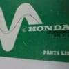 Honda - Good used partbook Honda CB500 K2 ED-F-G - CB500 - Parts Book