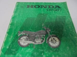 Honda - As new partbook CB500 T-1 - CB500 - Parts Book