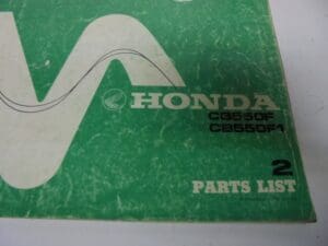 Honda - Good used partbook Honda CB550 F-F1 - CB550 - Parts Book