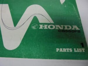 Honda - Good used partbook Honda CB550 F2 - CB550 - Parts Book