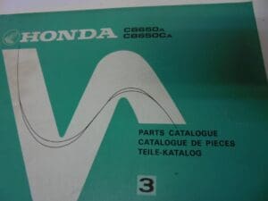 Honda - New partbook CB650 A-CA-B-CB - CB650 - Parts Book