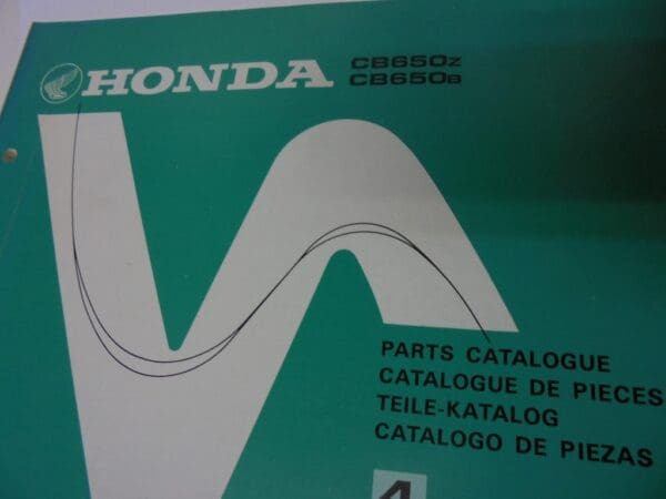 Honda - New partbookCB650 Z/B - CB650 - Parts Book