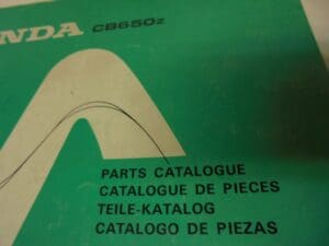 Honda - As new partbook Honda CB650Z - CB650 - Parts Book