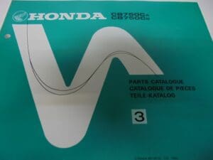 Honda - New partbook CB750 CA/CB - CB750 - Parts Book