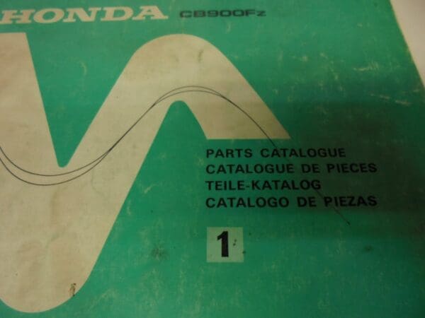 Honda - Good used partbook CB900 FZ - CB900 - Parts Book