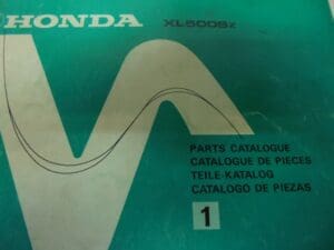 Honda - As new partbook Honda XL500 SZ - XL500 - Parts Book