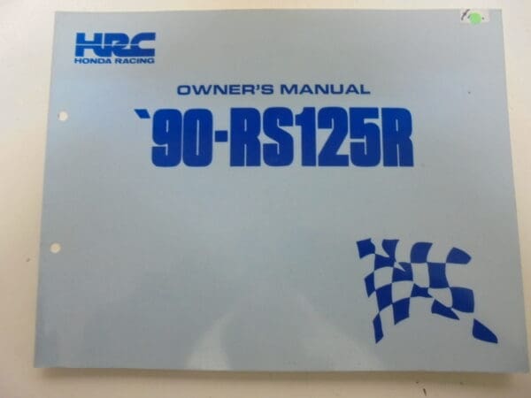 Honda - Parts book/service comb.Honda RS125R '90 up>>English