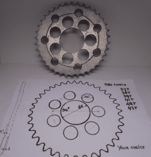 Universal - 520 Chain sprocket  37T - 43T - Universal - Camshaft - Chain