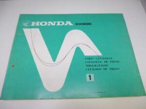 Honda - New partbook CX500 - CX500 - Parts Book