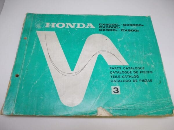 Honda - As new partbook CX500 CA-DA-A - CX500 - Parts Book