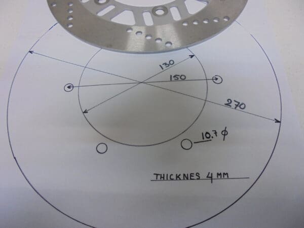 frontwh. 130-150 unifersal.(270) - GS500/GS750 - Brake Pads