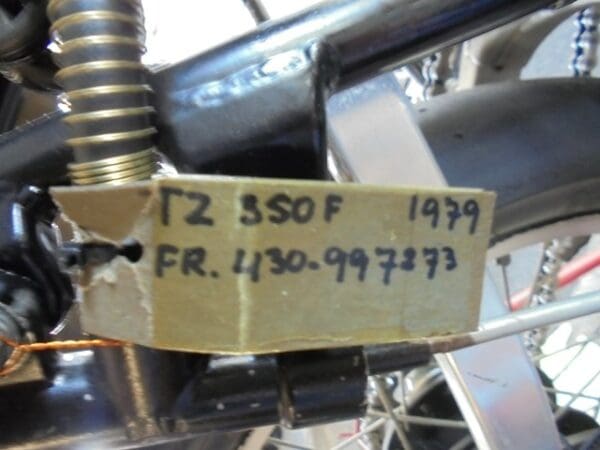 TZ350F 95% complete chassis 430-997273 - Image 3