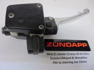 cylinder front brake assembly Zundapp 50cc moped as new for steering 22mm