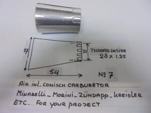 Minarelli - Inlet air conisch carb.Minarelli/Morini/ZÃ¼nd./kreidler etc. - P3/P4/W3 - Carburetor